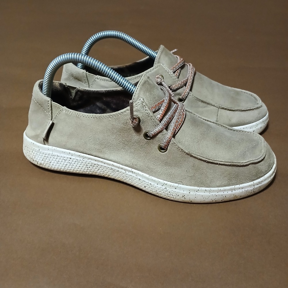 Bobs From Skechers Shoes Womens Size 9 Skipper Casual Sneakers Beige Lace Up